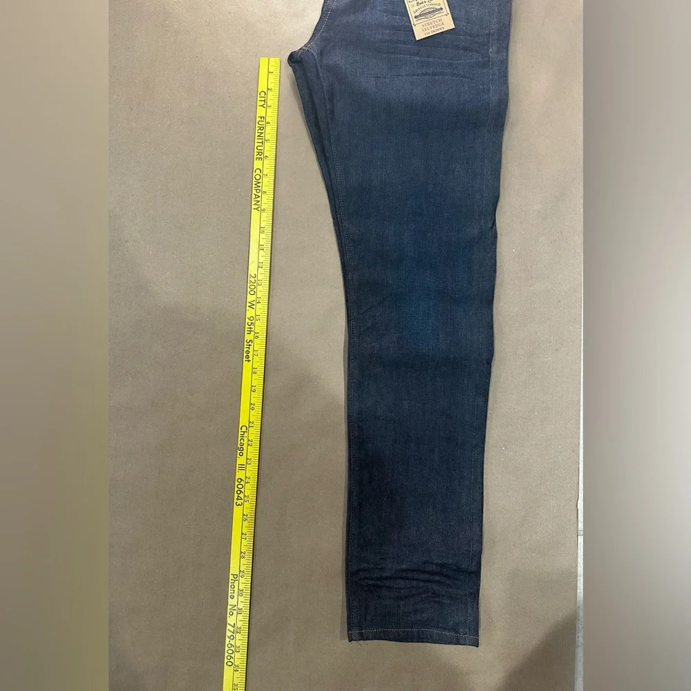 Lucky Brand 110 Skinny Selvedge Jeans 31x32 – Candiani Italian Denim, Dark Wash